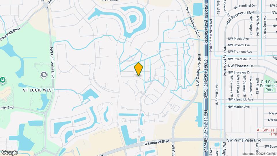 822 NW Sorrento Ln Map and Location Details