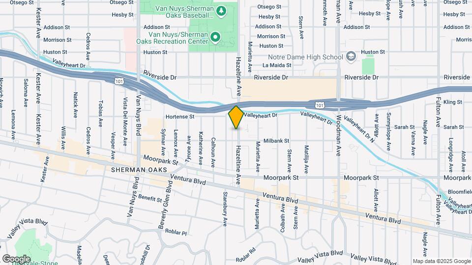 4517 Hazeltine Ave Map and Location Details