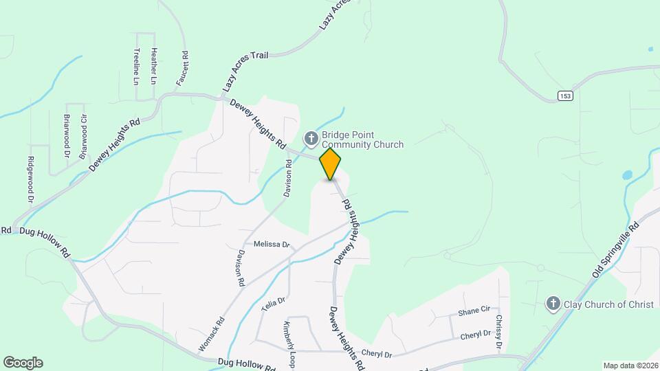 5717 Dewey Heights Rd Map and Location Details