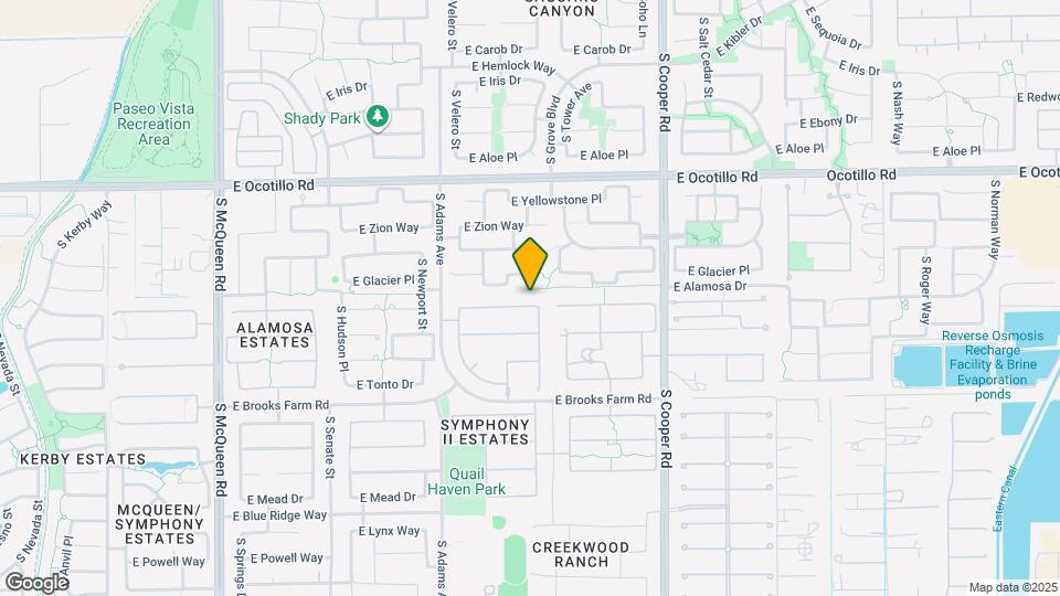 1708 E Kaibab Dr Mapa y Detalles de la Ubicación