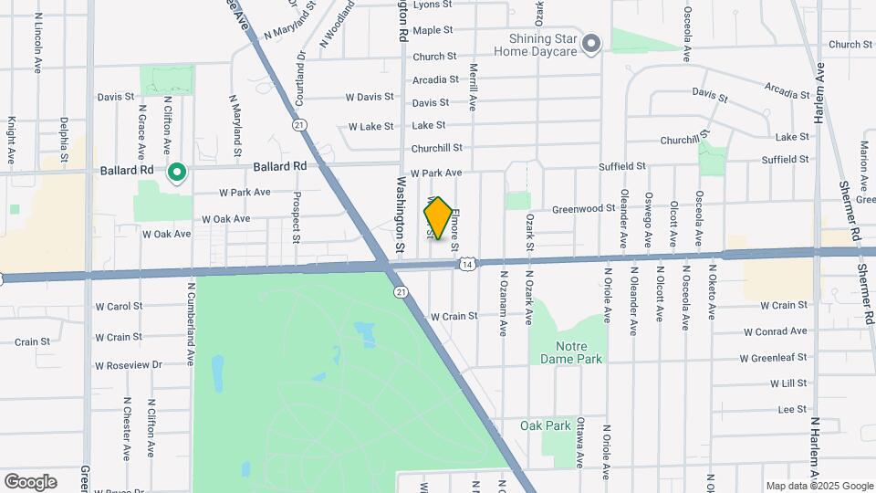 8819 N Wisner St Mapa y Detalles de la Ubicación