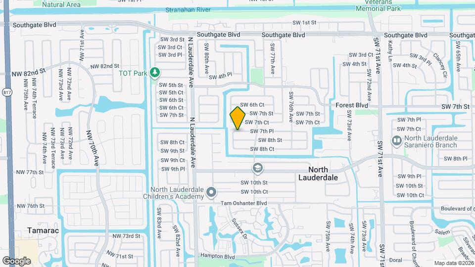 7816 SW 7th Pl Map and Location Details