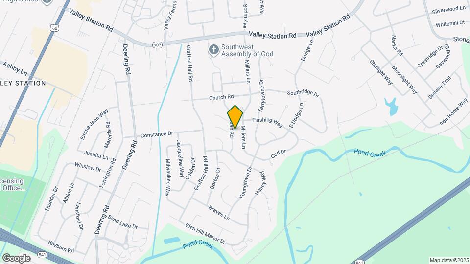 10701 Grecian Rd Map and Location Details