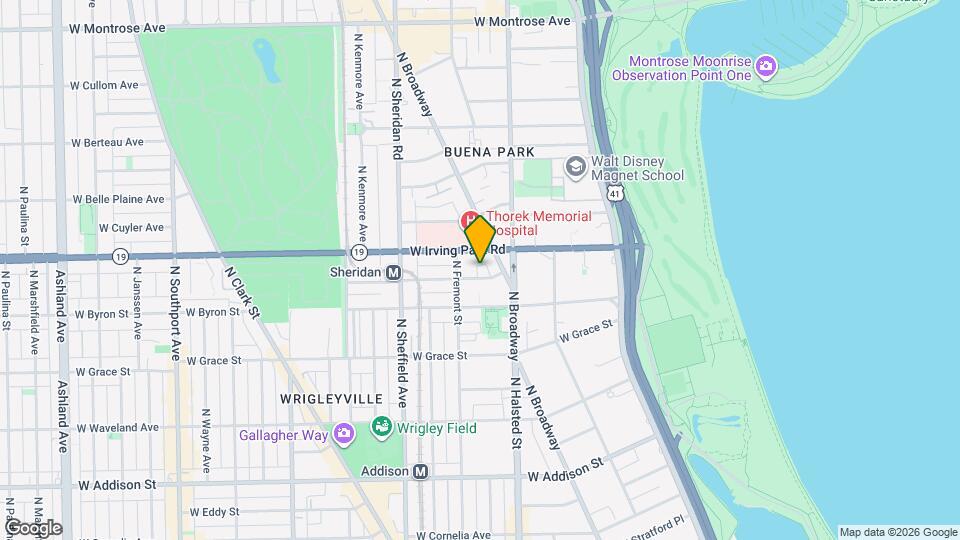 826 W Dakin St, Unit GW Map and Location Details