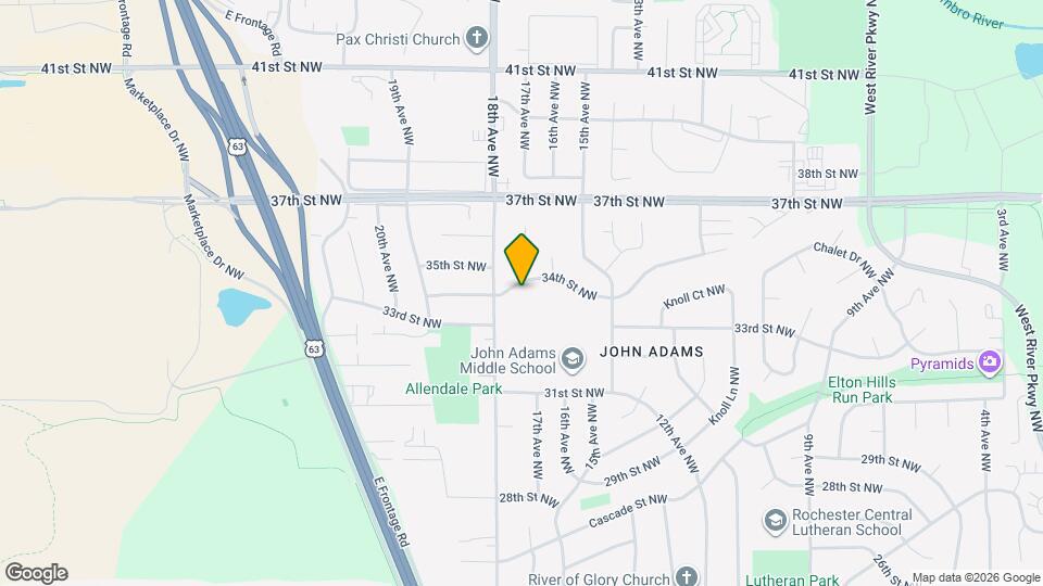 1706 34th St NW Map and Location Details