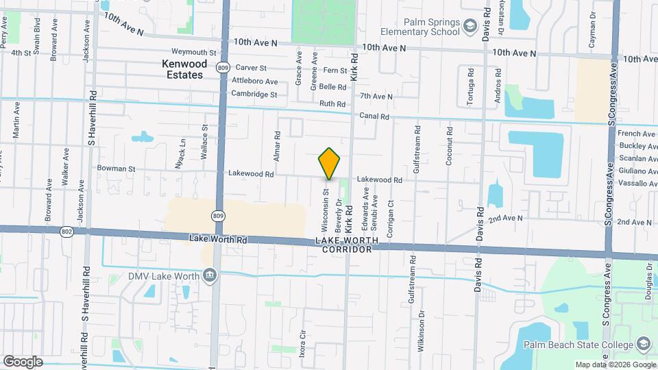 3784 Wisconsin St Map and Location Details