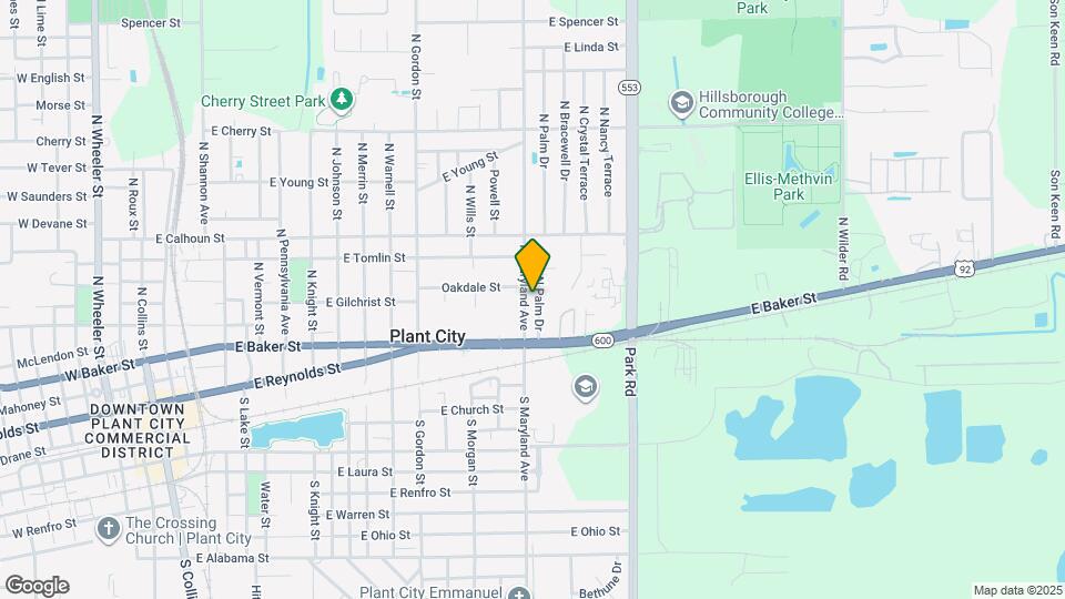 609 N Palm Dr Map and Location Details