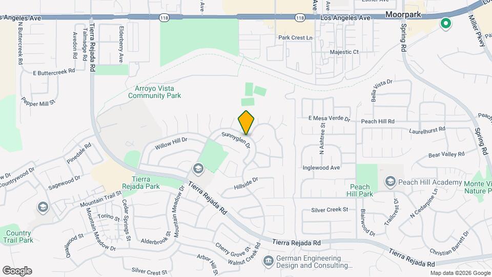 12475 Sunnyglen Dr Mapa y Detalles de la Ubicación