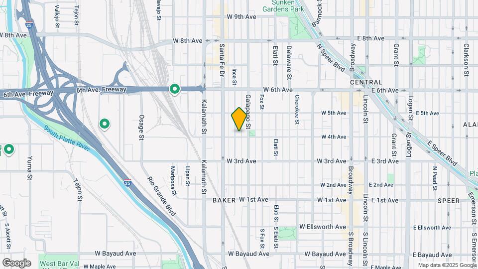 721 W 4th Ave Map and Location Details