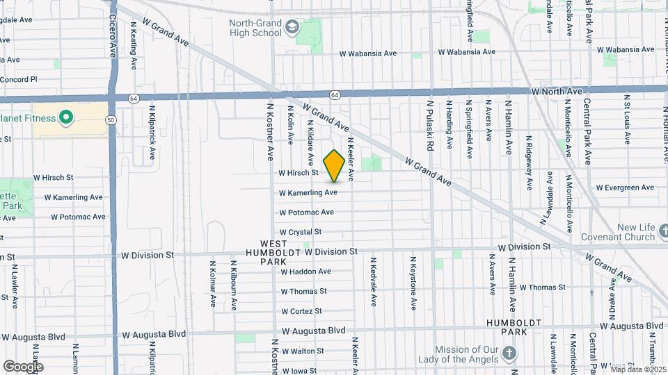 4226 W Kamerling Ave, Unit 1 Map and Location Details