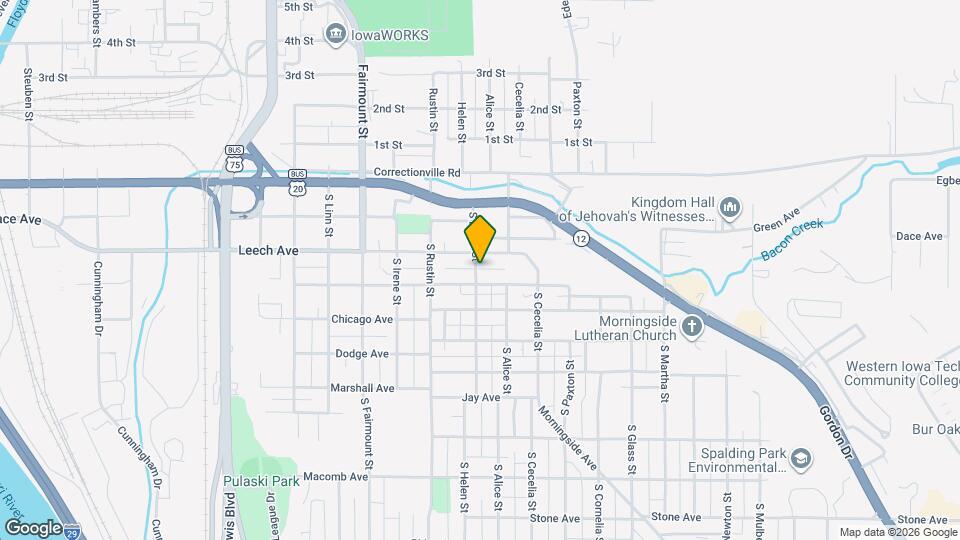 412 S Helen St Map and Location Details