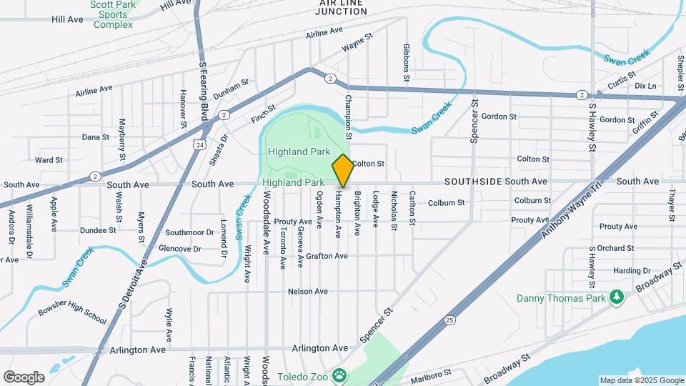 513 Hampton Ave Map and Location Details