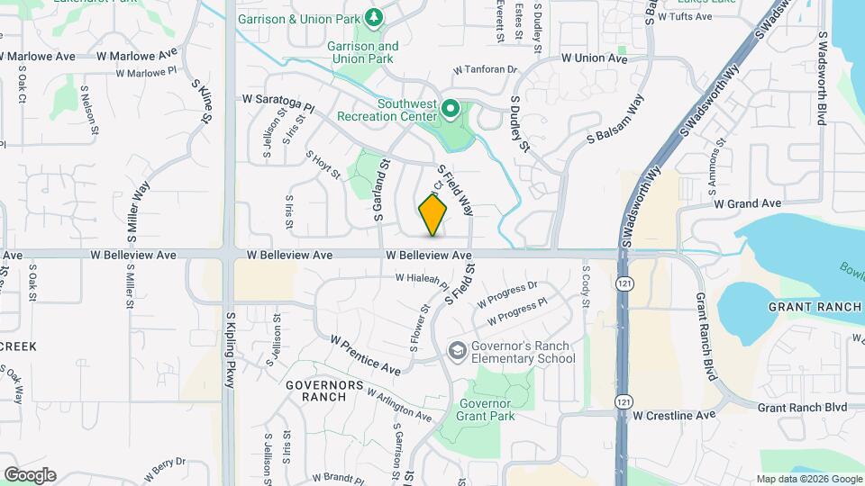 9070 W Bellwood Pl Map and Location Details