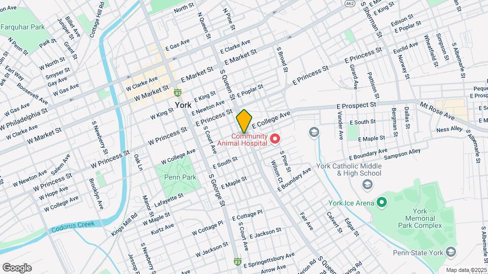 314 S Queen St Map and Location Details