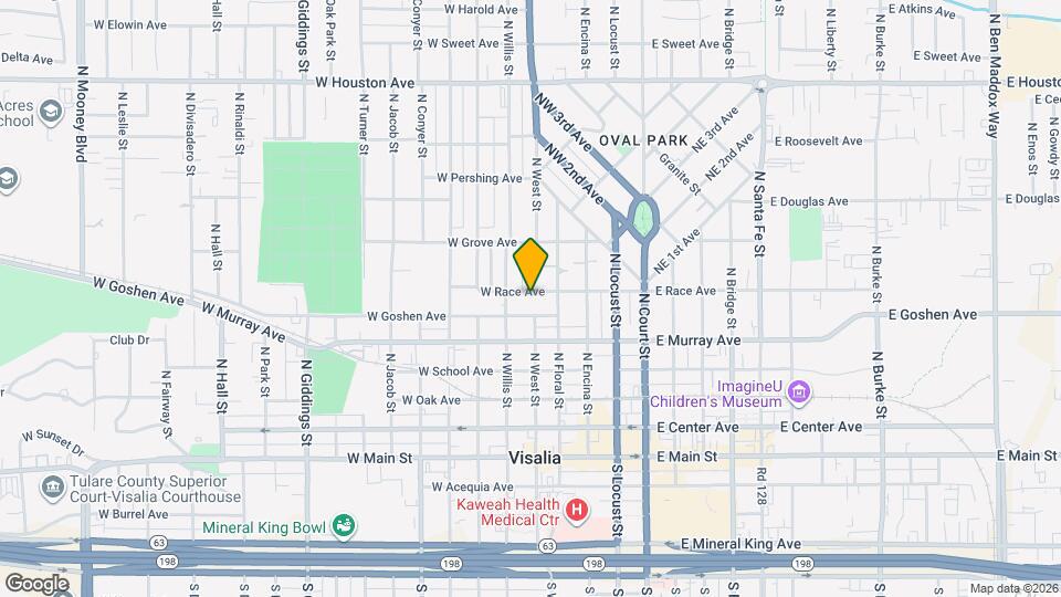 415 W Race Ave Map and Location Details