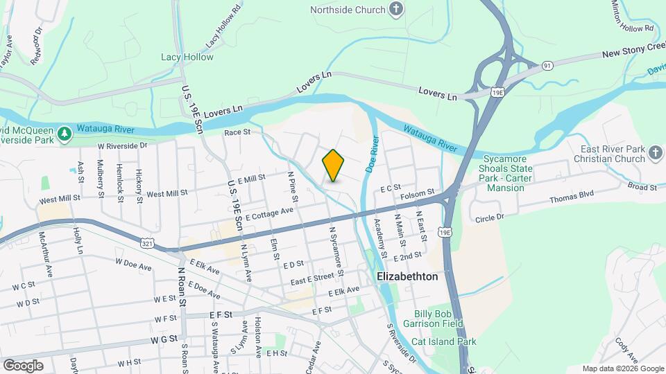 607 Race St Map and Location Details