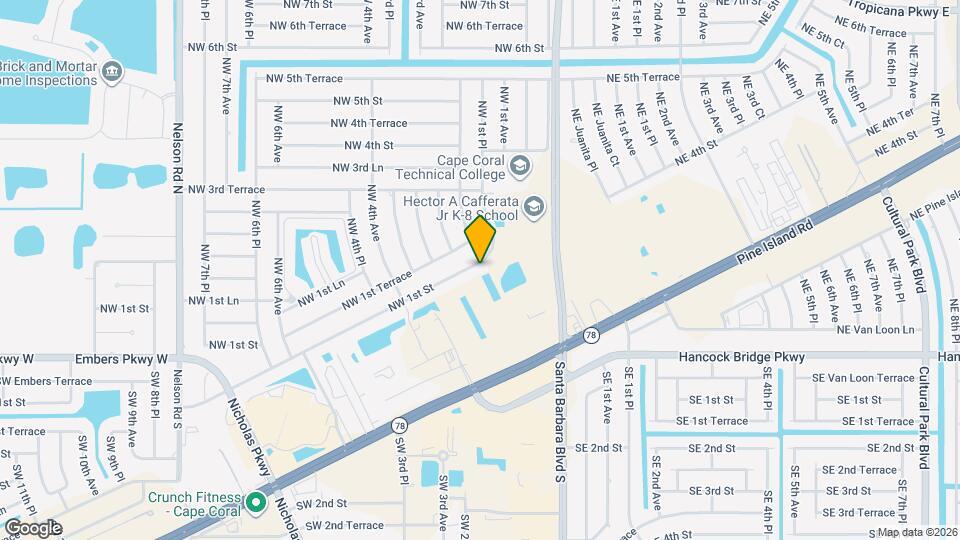FIRST MONTH FREE!!! 4/2 In NW Cape Map and Location Details