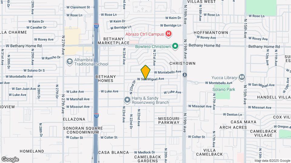2127 W San Miguel Ave Map and Location Details