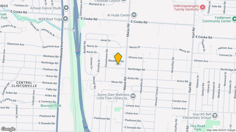 968 Northridge Rd Map and Location Details