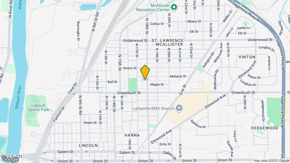 1606 N 18th St Map and Location Details