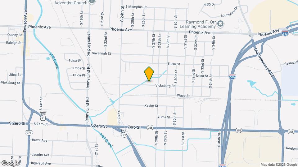 2705 Vicksburg St Map and Location Details