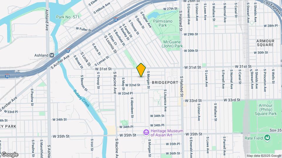 1025 W 31st Pl Map and Location Details