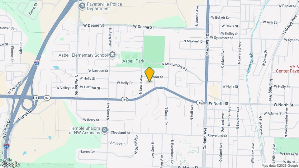 1244 N Lewis Ave Map and Location Details