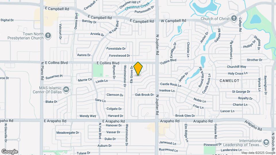 1506 Hindsdale Dr Map and Location Details