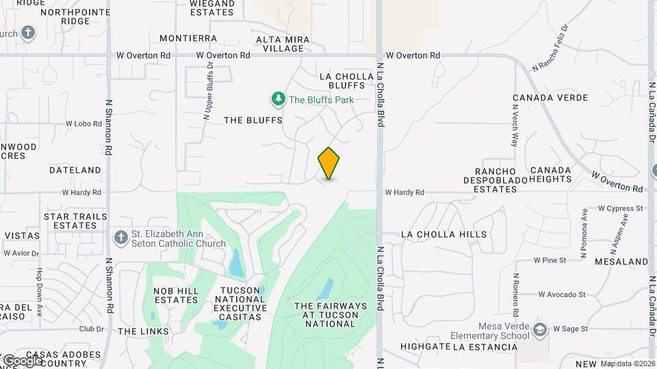 8820 N Mesquite Bluffs Pl Map and Location Details