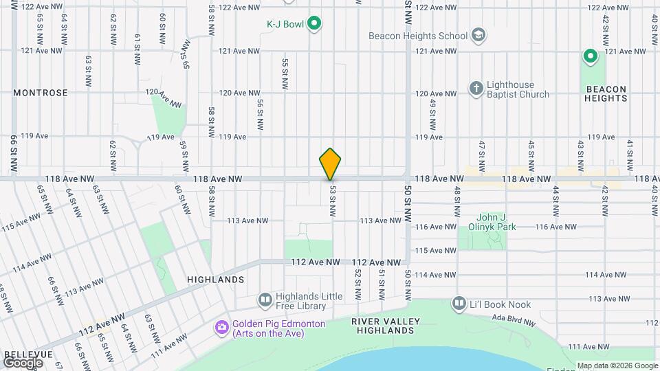 11354-11353 53 St NW Map and Location Details