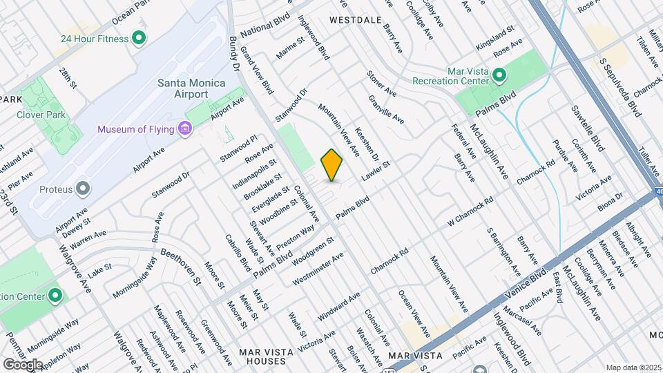 3436 S Centinela Ave Map and Location Details