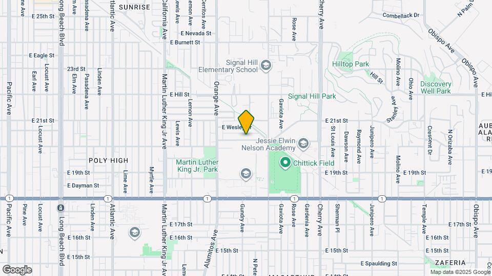 1411 E 20th St Map and Location Details