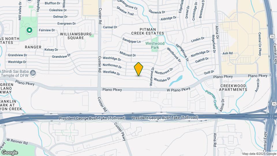 1724 Westlake Dr Map and Location Details