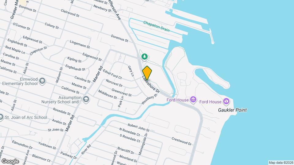 22833 Lakeshore Dr Map and Location Details