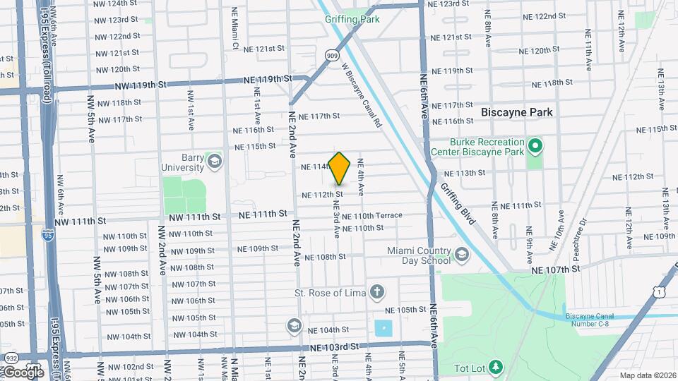 11201 NE 3rd Ave Map and Location Details