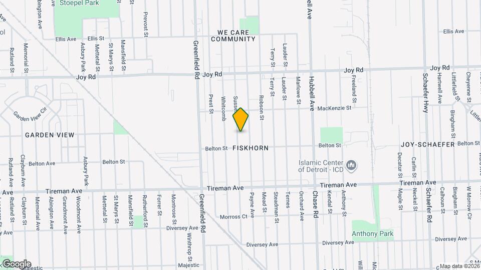 8254 Sussex St Map and Location Details