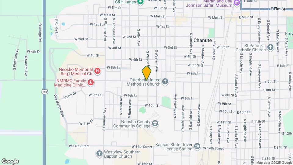 901 W 7th St Map and Location Details