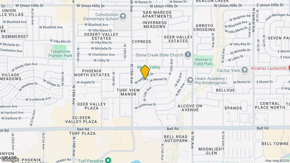 17454 N 14th Ave, Unit 1525 Mapa y Detalles de la Ubicación