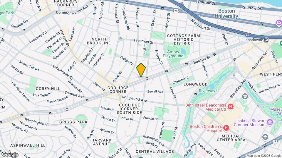 1242 Beacon St Mapa y Detalles de la Ubicación