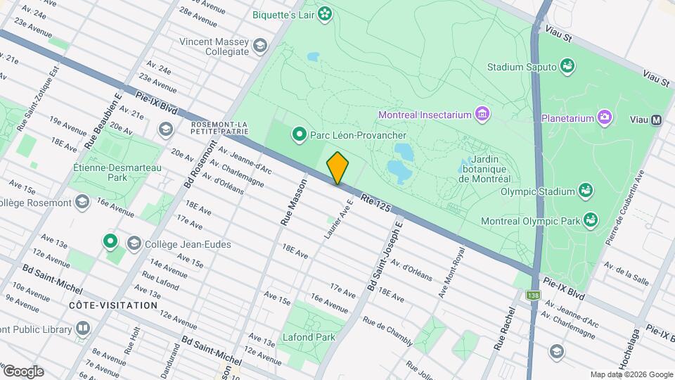 5240 Pie IX Boul Map and Location Details