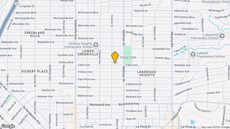 6025 Llano Ave Map and Location Details