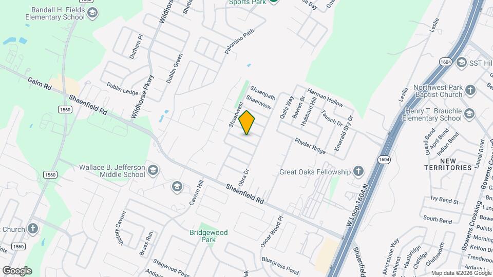 10627 N Shaenridge Map and Location Details