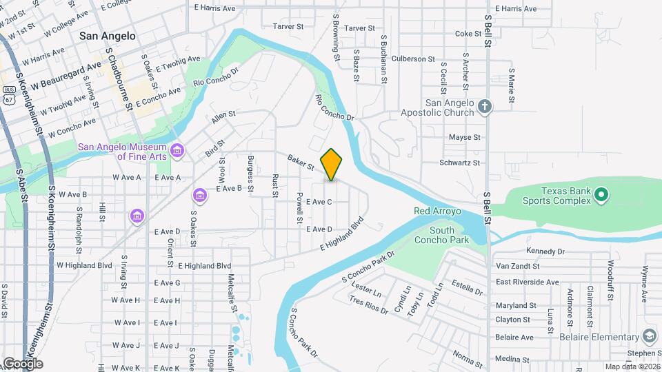 612 Parsons St Map and Location Details