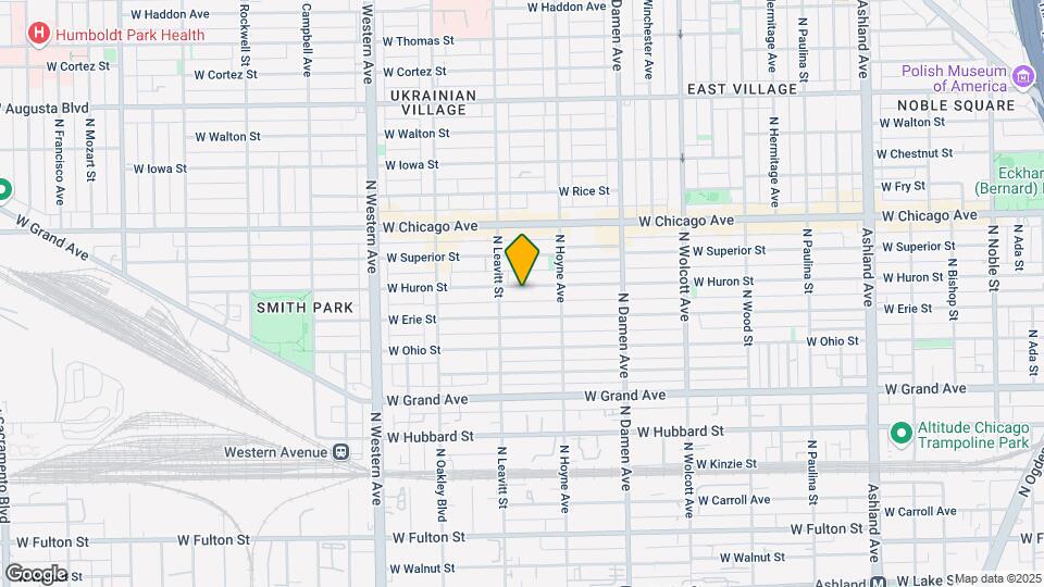 2139 W Huron St, Unit 2R Mapa y Detalles de la Ubicación