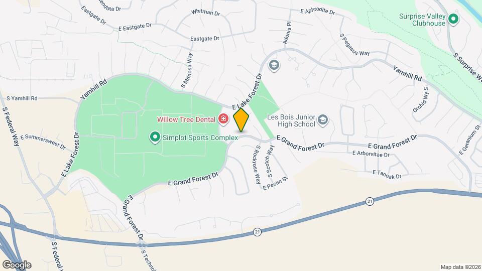 3526 E Grand Forest Dr Map and Location Details