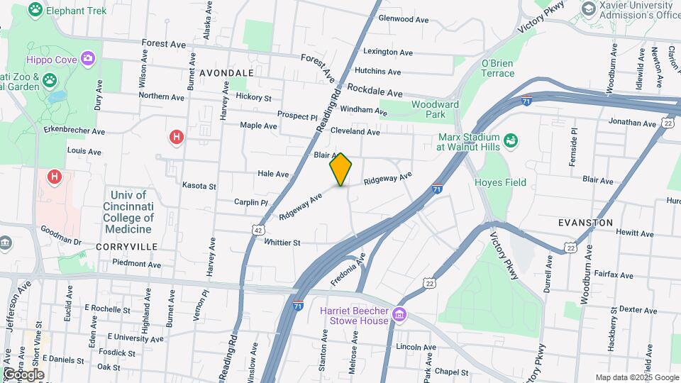 805 Ridgeway Ave Map and Location Details