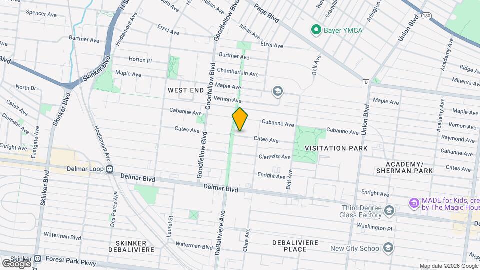 5641 Cates Ave Map and Location Details