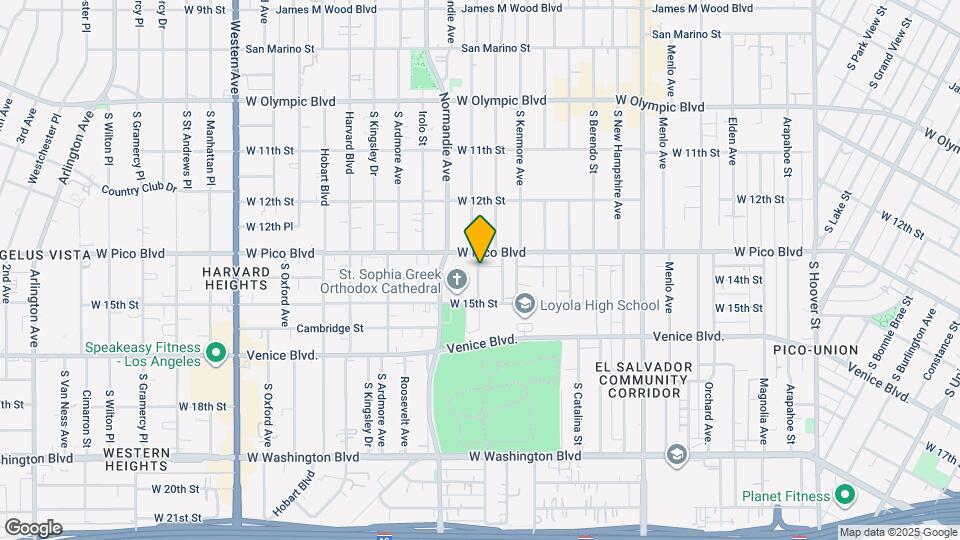 1318 S Mariposa Ave Map and Location Details