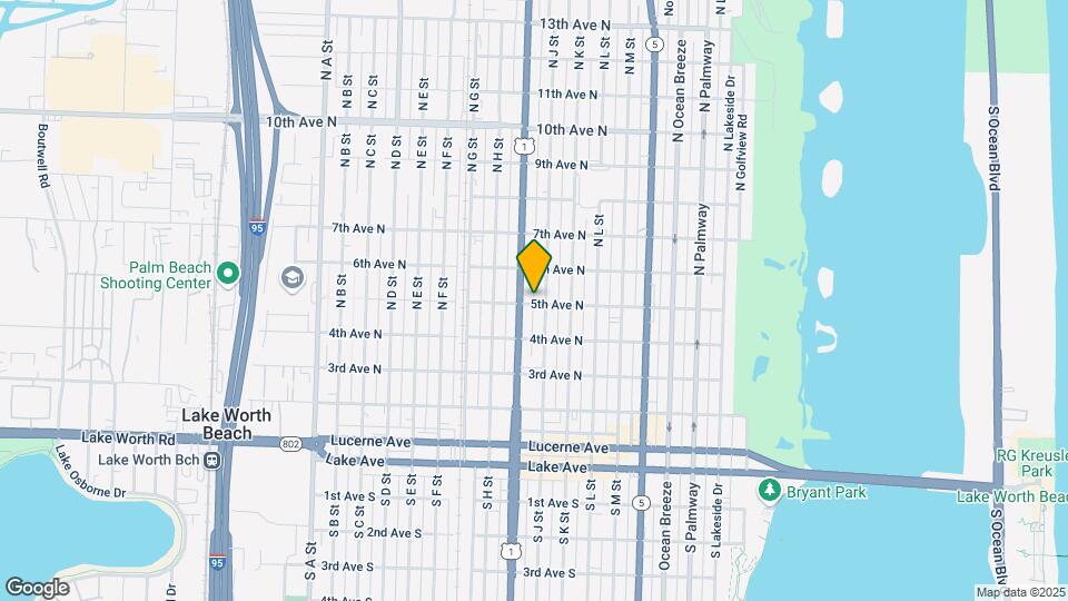 505 N J St Map and Location Details