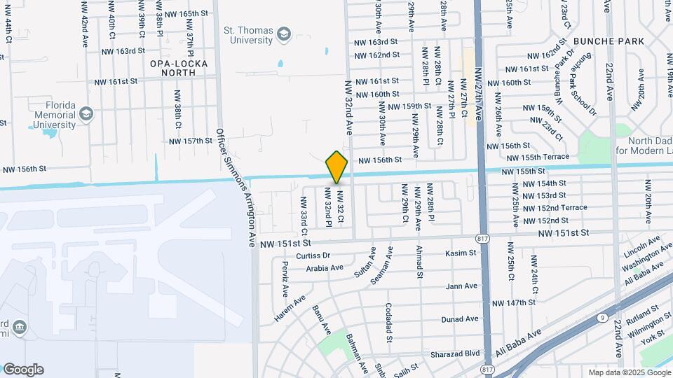 15410 NW 32 Ct Map and Location Details